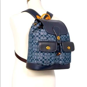 Coach Backpack New York Signature CC denim New